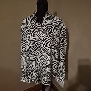 Celine Black and White Zebra Pattern Short runway 2019 BNWT